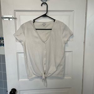 J.Crew Tie Front Tee